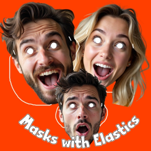 Photo Face Masks with elastics Supplied