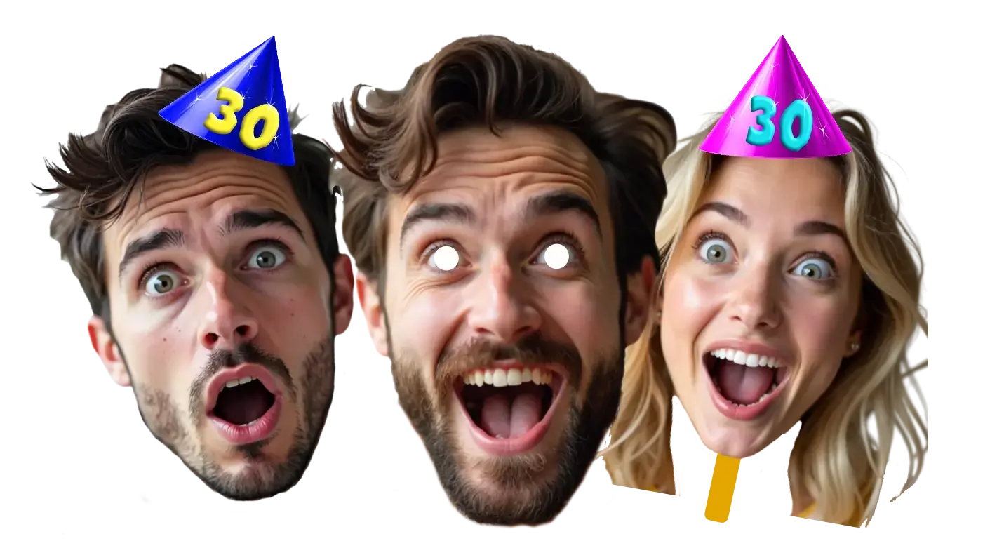 Partner Face Masks from ukpartymasks.uk