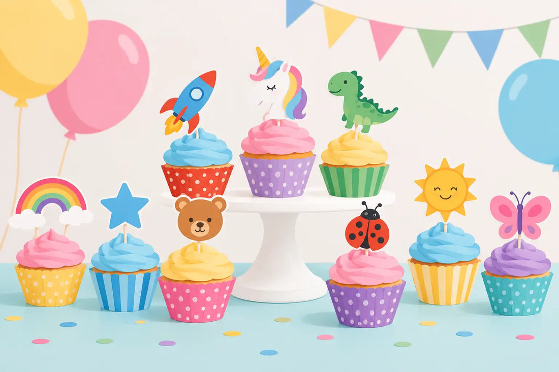 15 Cupcake Topper Ideas for a Kids' Party