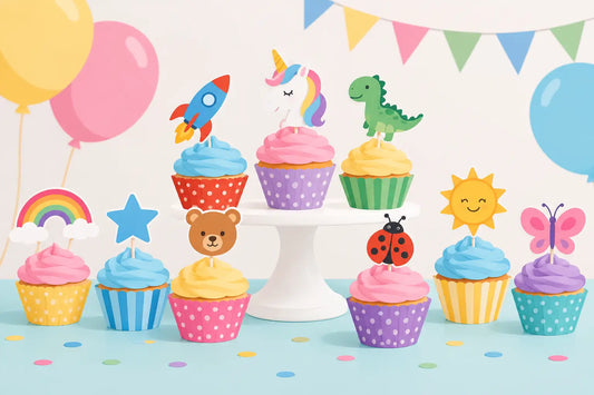 15 Cupcake Topper Ideas for a Kids' Party