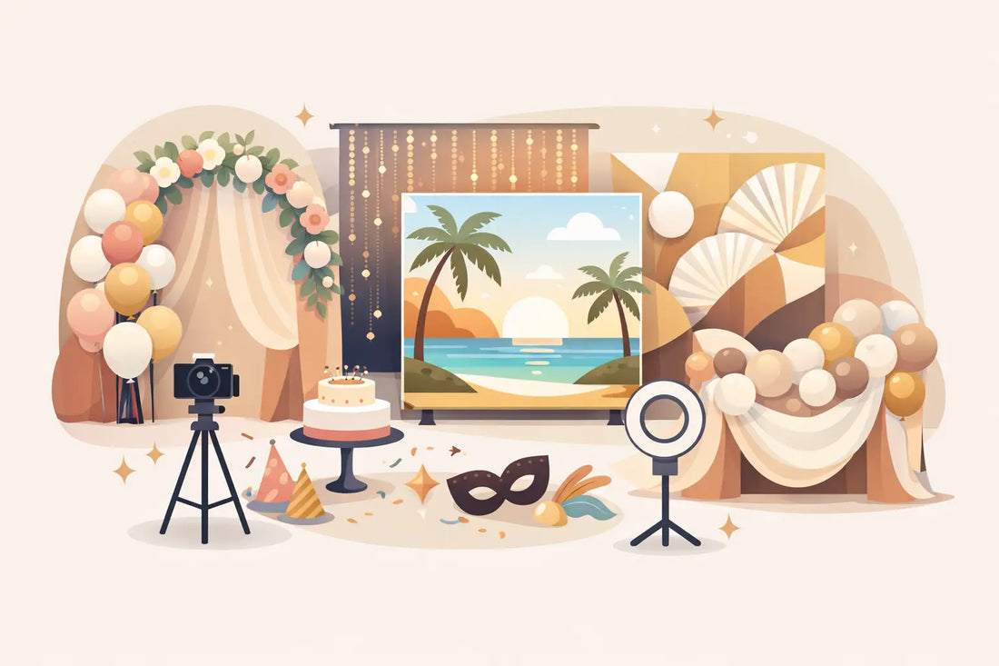 13 Party Backdrop Banner Ideas for Photos