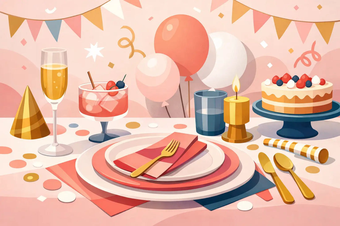 How to Style Party Tableware That Pops