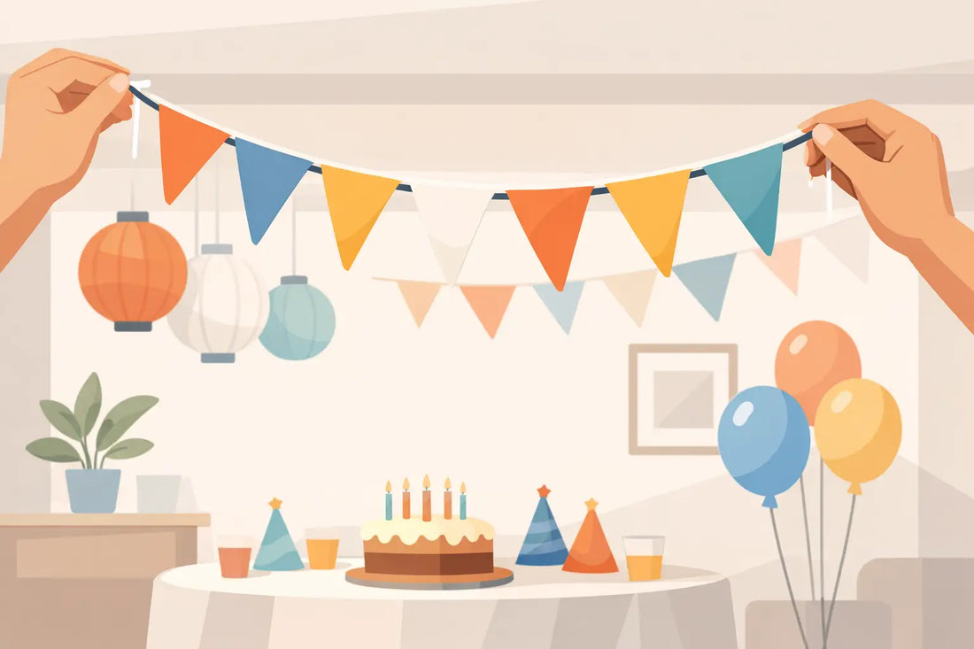 How to Hang Party Bunting Indoors