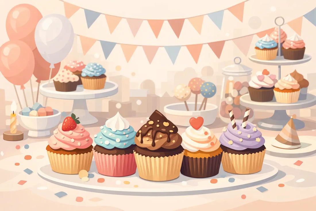 How to Style Cupcakes for Party Tables