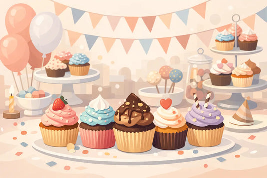How to Style Cupcakes for Party Tables