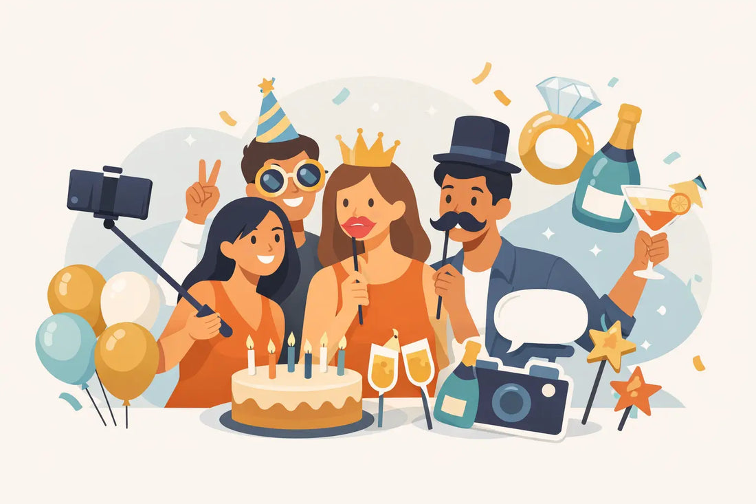 Best Group Selfie Props for Milestone Birthday