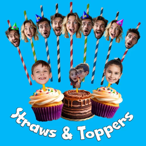 Party Straws and Toppers