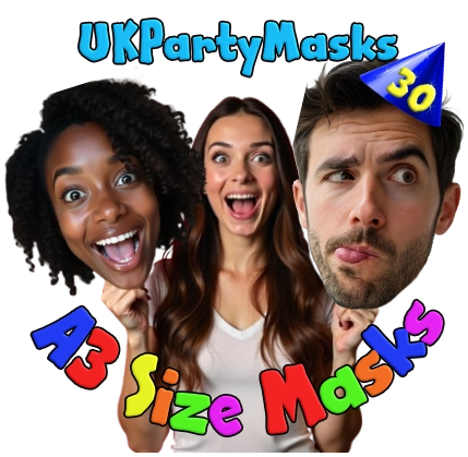 Big A3 size party face masks