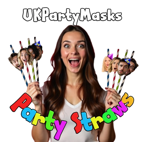 Photo Party Straws