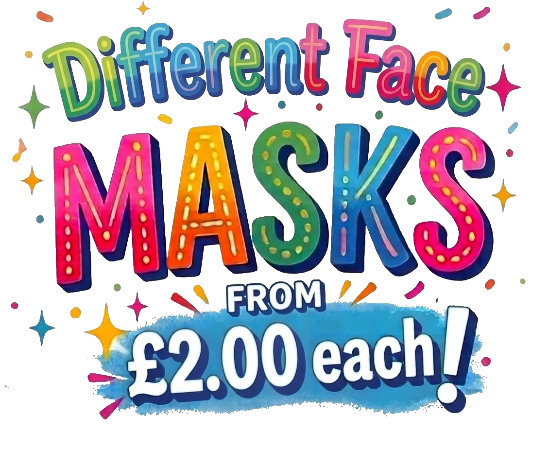 Different Face Masks UKPARTYMASKS