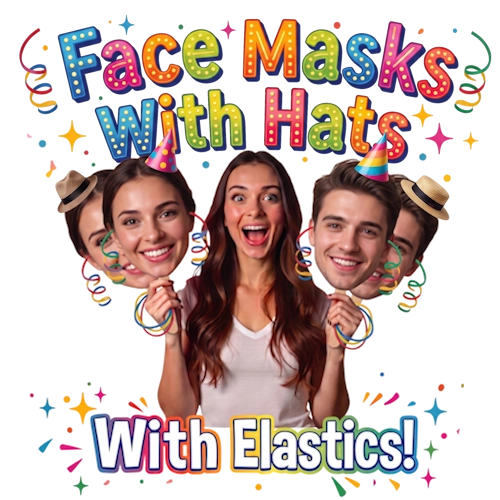 Personalised Face Mask with Hats