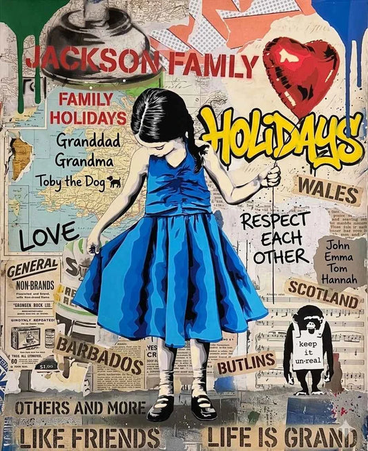 Family Word Art Silhouette Prints