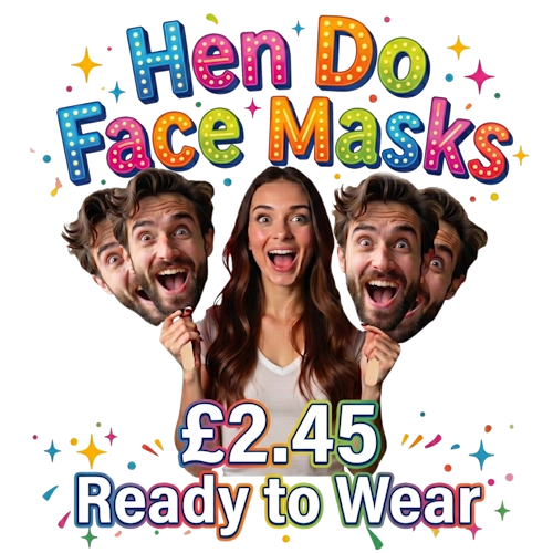 Hen Do face masks for my girls