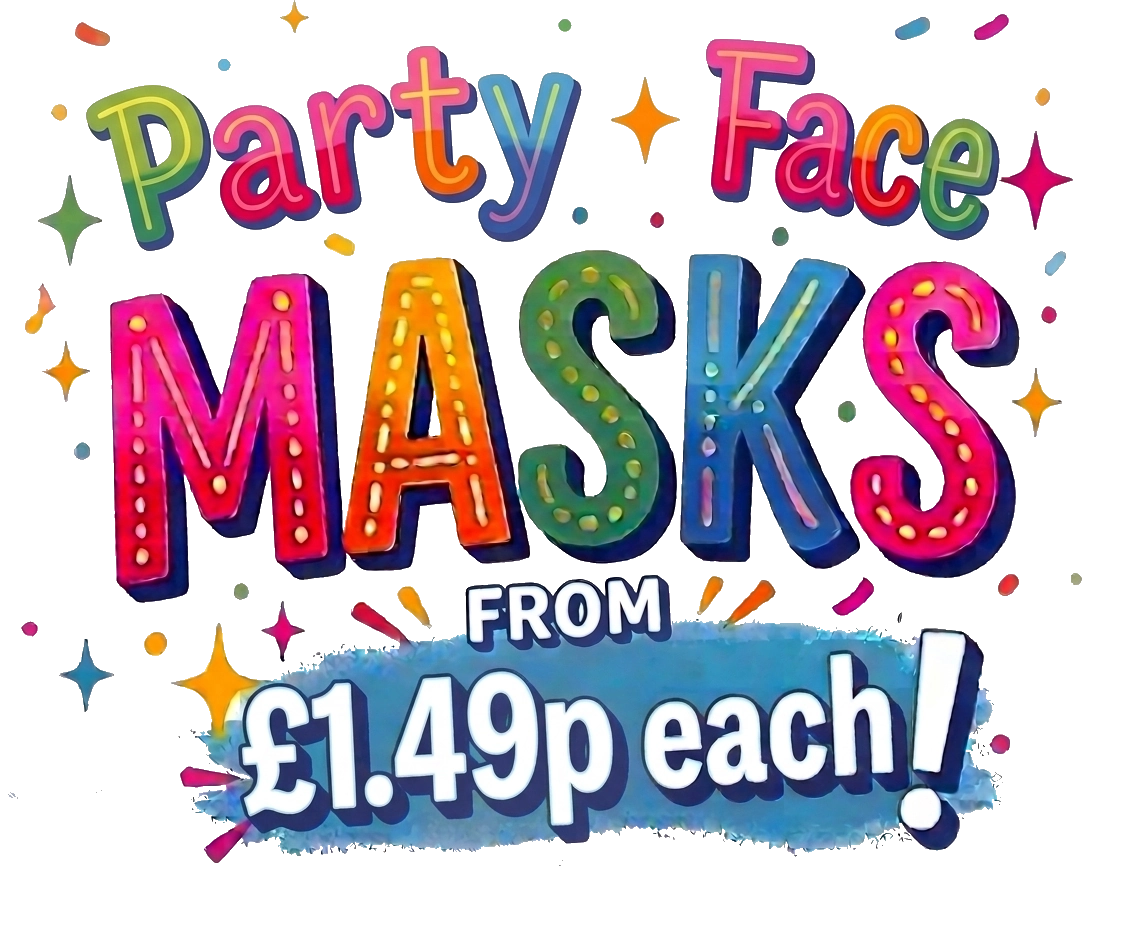 Party Face Masks from £1.49 each