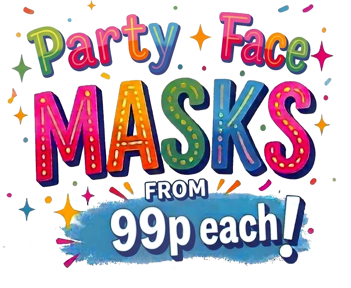 Party Face Masks from 99p each