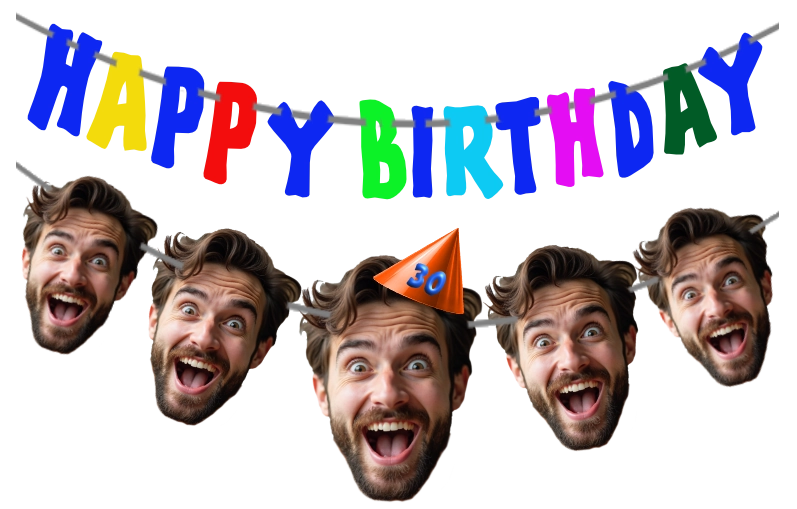 Personalised Bunting Banner from UKPartyMasks