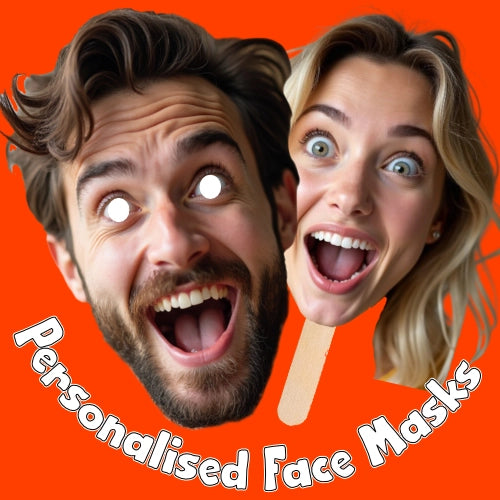 Personalised Face Masks from UKPartyMasks.uk