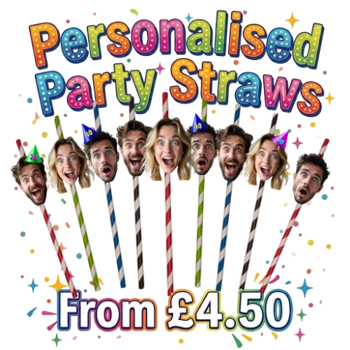 Personalised Photo Straws