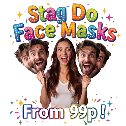 Stag Do Face Masks Personalised with my photo