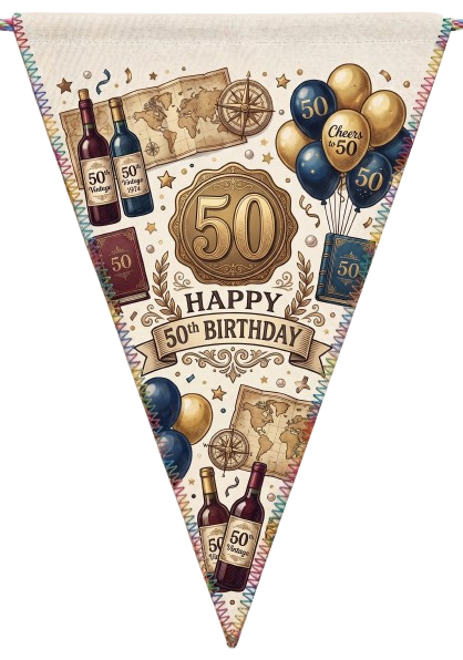 Vintage Style Custom Bunting Banners