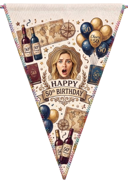 Vintage Style Custom Bunting Banners