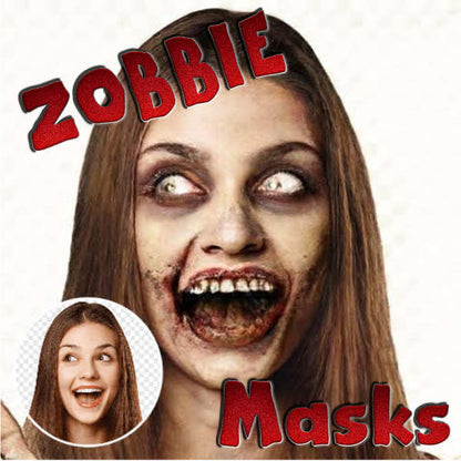 Halloween Zombie Face Masks - UKpartymasks