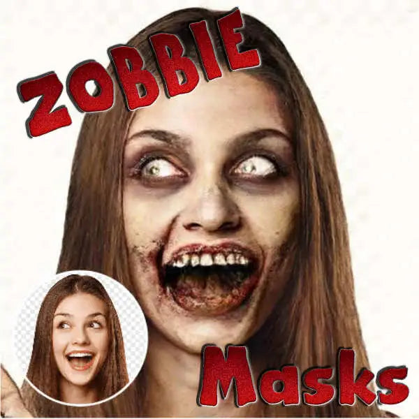 Halloween Zombie Face Masks - UKpartymasks