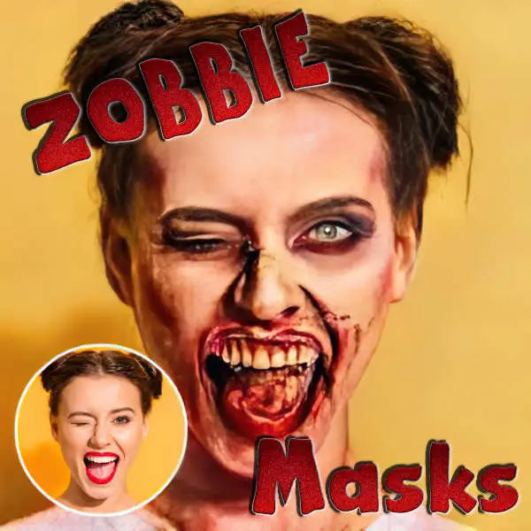 Halloween Zombie Face Masks - UKpartymasks