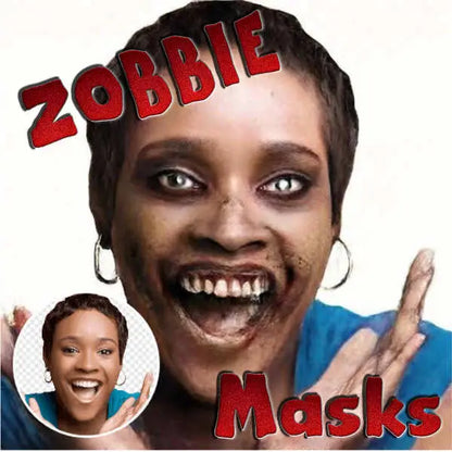 Halloween Zombie Face Masks - UKpartymasks