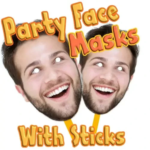 Personalised-Face-Masks - Supplied with Sticks - Face Masks