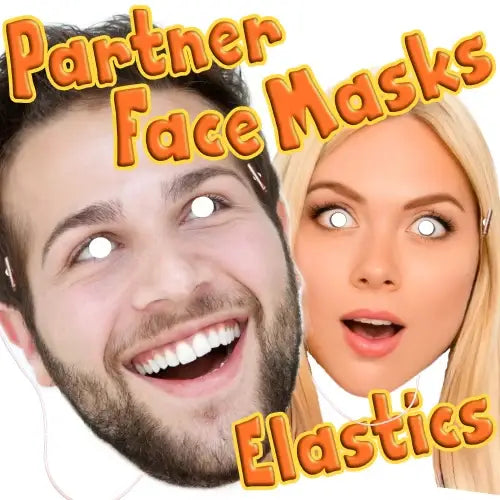 Partner Masks Bride and Groom