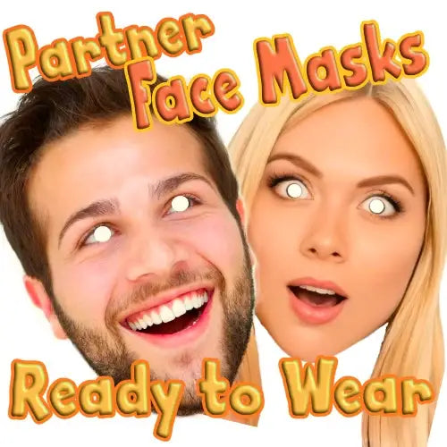 Personalised Masks Bride and Groom