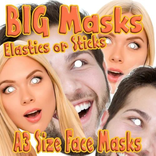 BIG A3 Face Masks - UKpartymasks