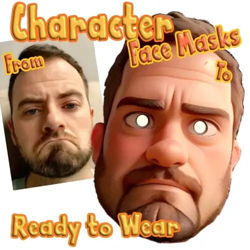 Character Photo Face Masks - UKpartymasks