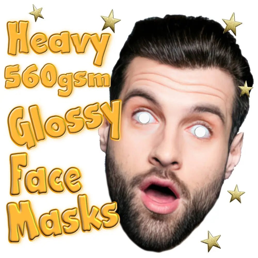 EXTRA THICK GLOSSY Party Face Masks - UKpartymasks
